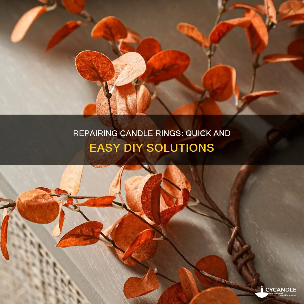 how to fix candle ring
