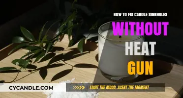 Easy Candle Sinkhole Fixes Without a Heat Gun