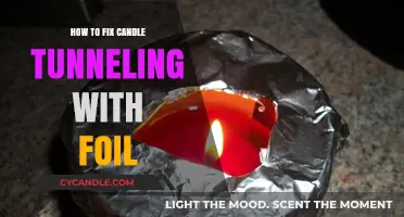 Repair Candle Tunneling: Foil Solution for Even Burning
