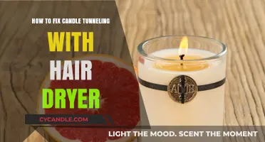 Fix Candle Tunneling Quickly with a Hair Dryer
