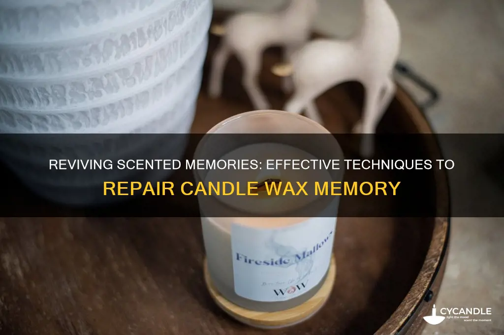 how to fix candle wax memory