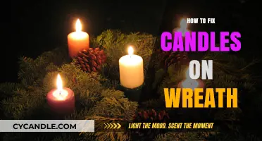 Creative Ways to Secure Candles on Wreaths