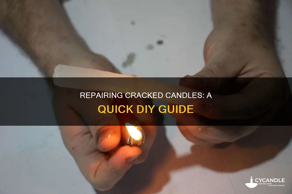how to fix cracks in candles