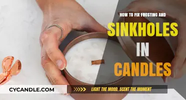 Repairing Frosting and Sinkholes in Candles: A Quick Guide