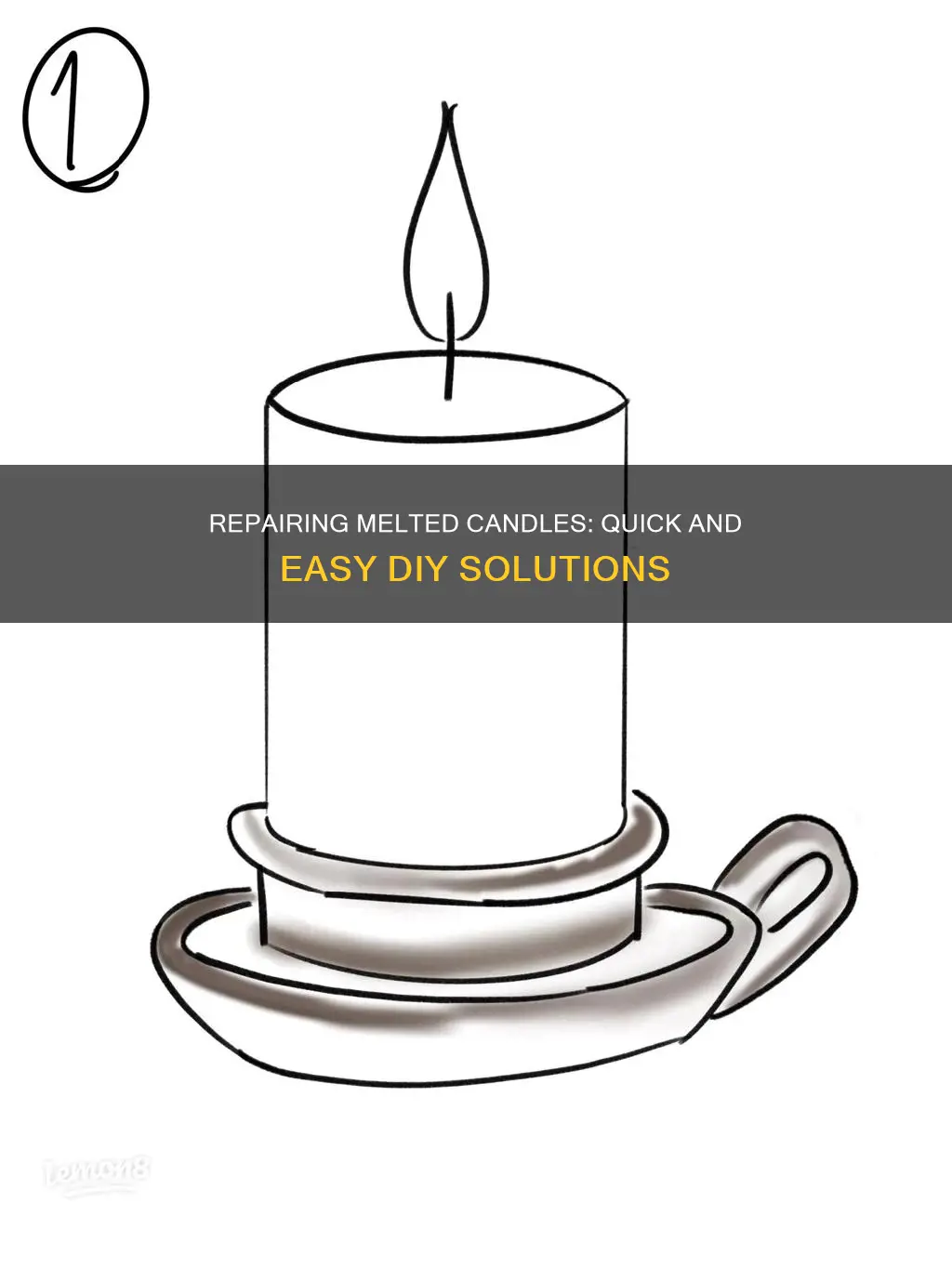 how to fix melted misshapened candles