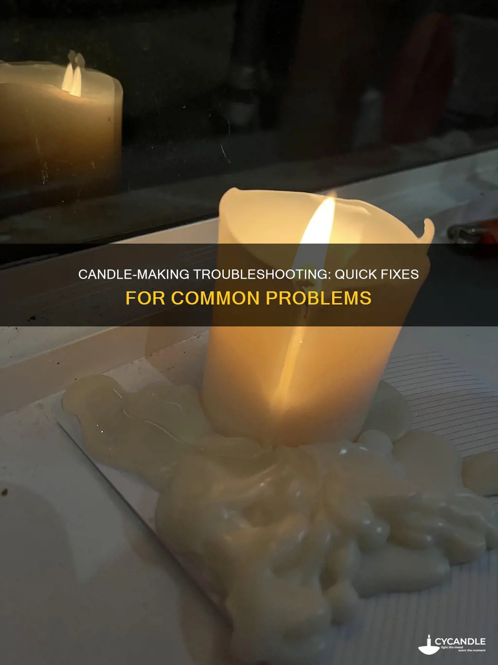 how to fix problems when making candles