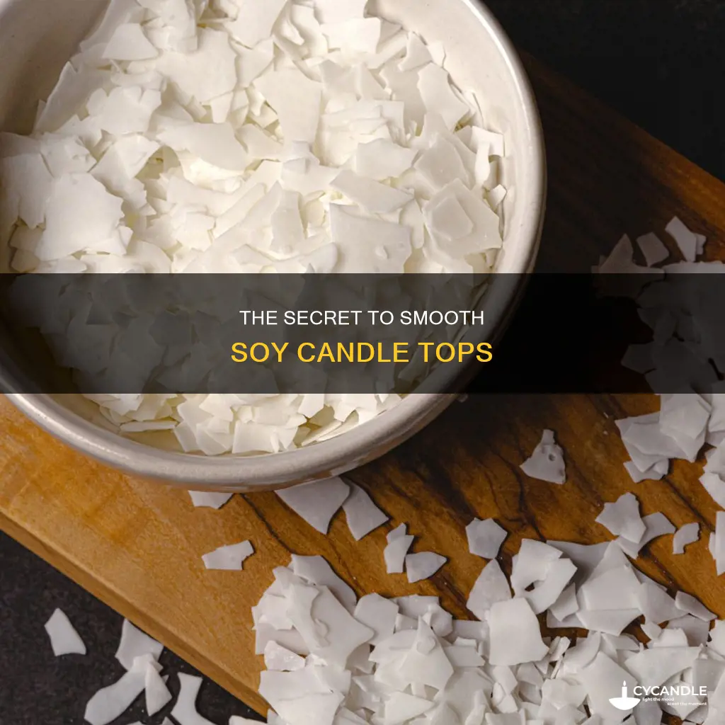 how to fix rough looking top of soy candle