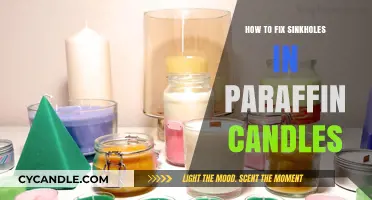 Repairing Paraffin Candles: Fixing Sinkholes Like a Pro