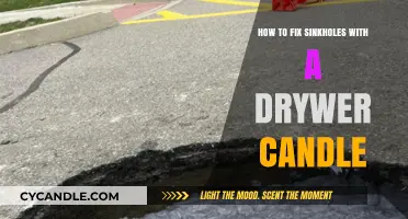 Repairing Sinkholes: Drywer Candle as a Quick Fix