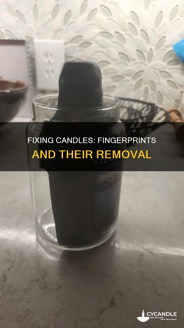 how to fix the candle if i stuck my finger