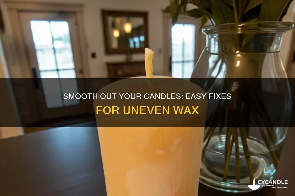 how to fix uneven candle wax
