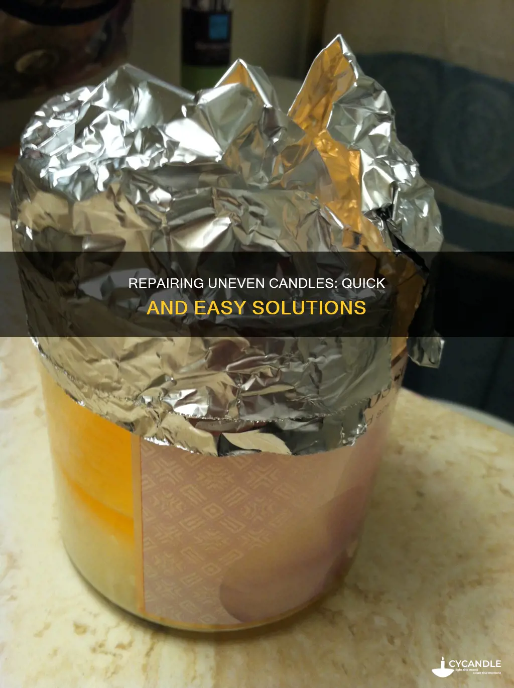 how to fix uneven candles