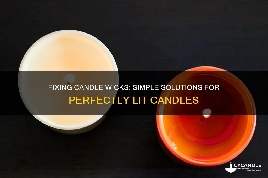 how to fix wicks in candles