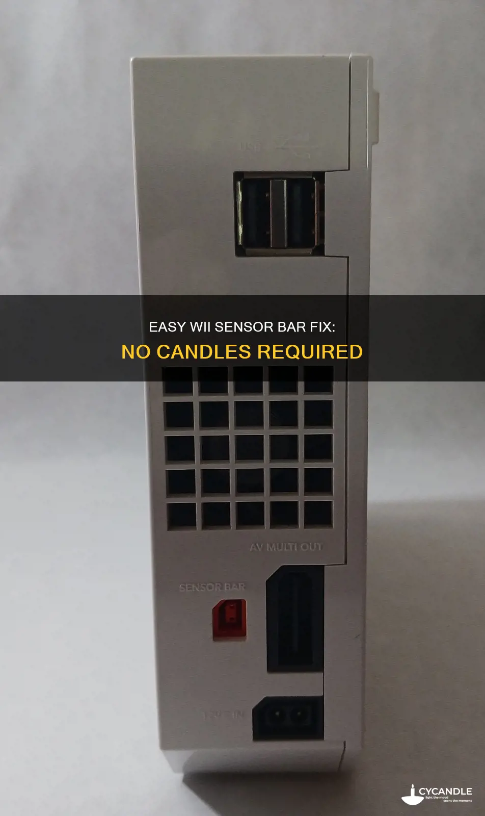 how to fix wii sensor bar without candles