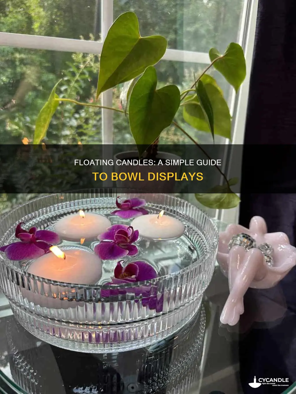 how to float candles in a bowl
