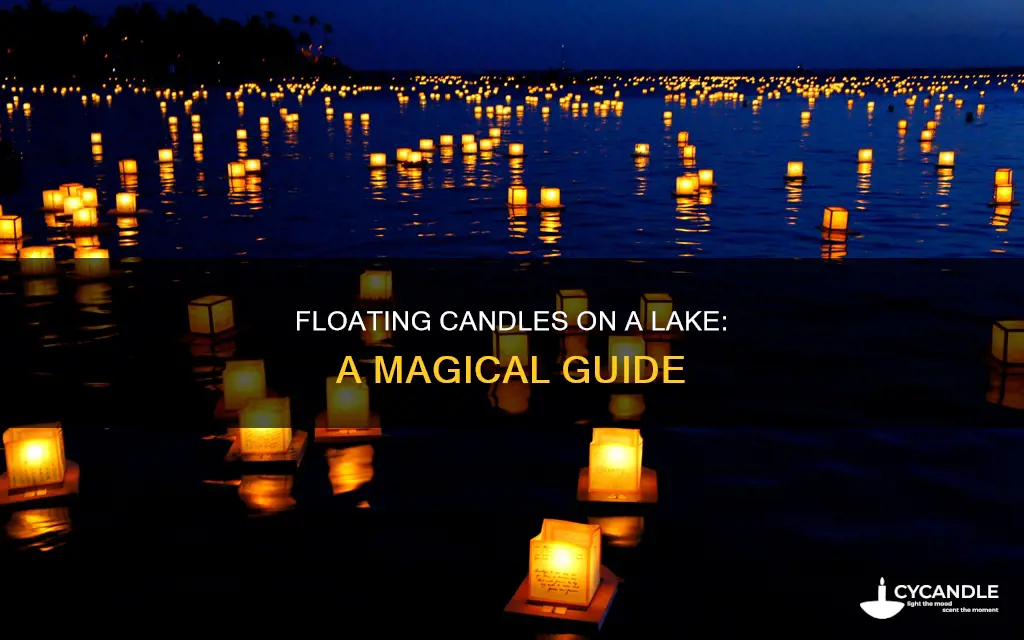 how to float candles in a lake