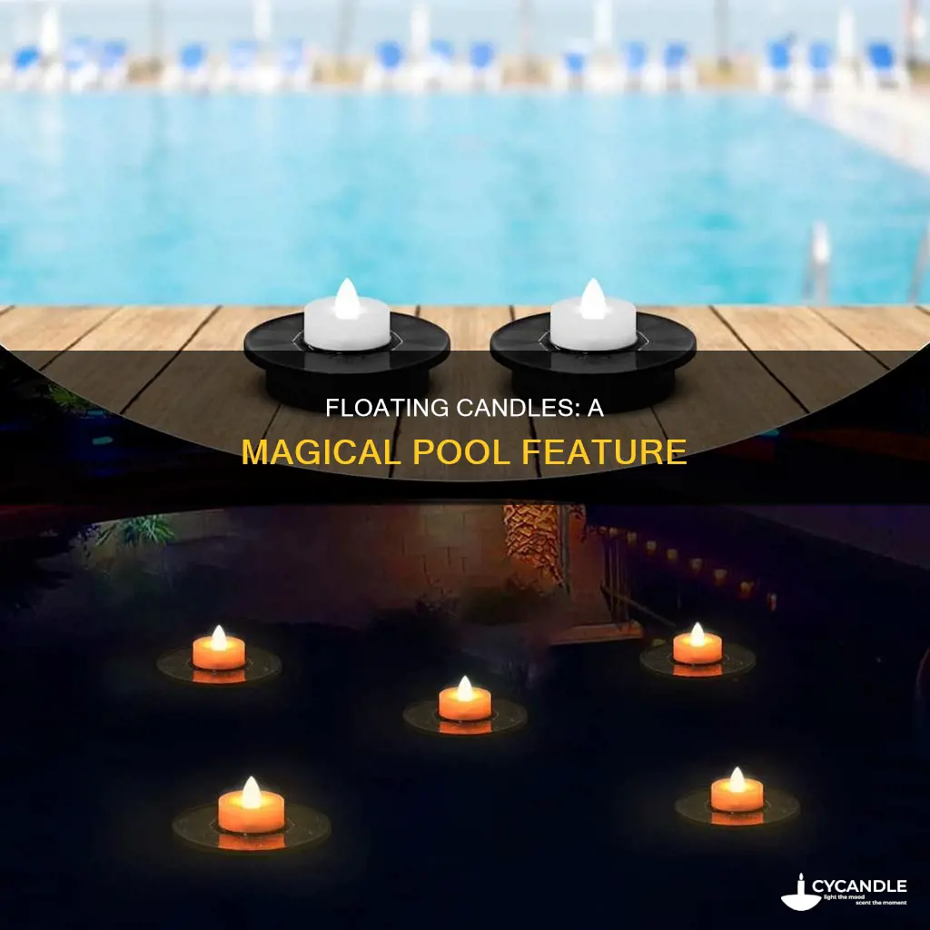 how to float candles in a pool