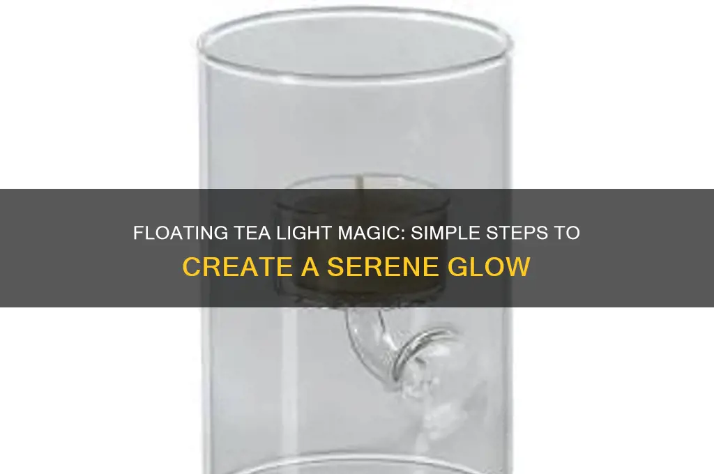 how to float tea light candles