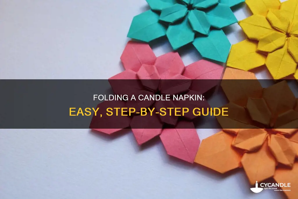 how to fold a candle napkin