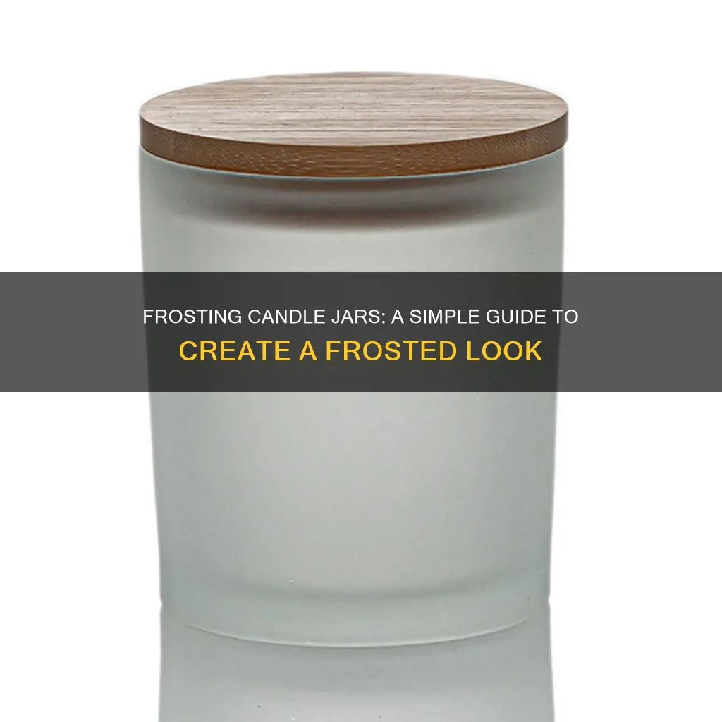 how to frost candle jars