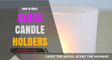 Frosted Glass Candle Holders: A Simple DIY Guide