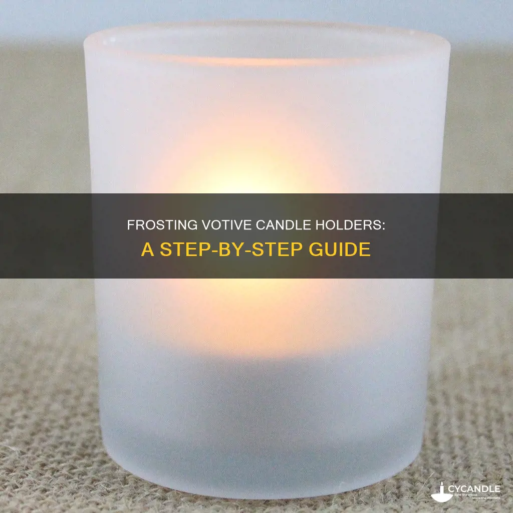 how to frost votive candle holders