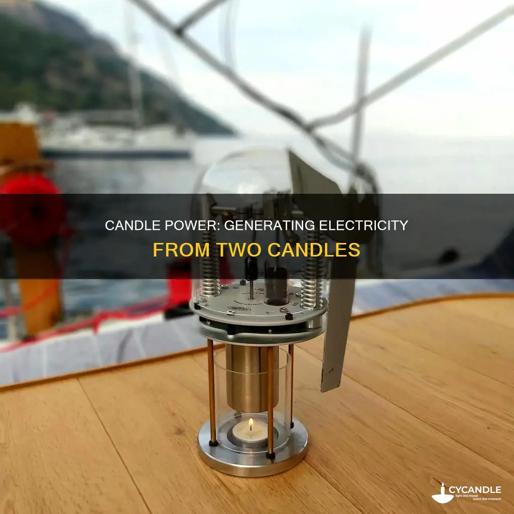 how to generate electricity from two candles