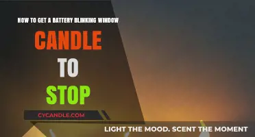 Fixing a Blinking Battery-Operated Window Candle: Quick and Easy Solutions