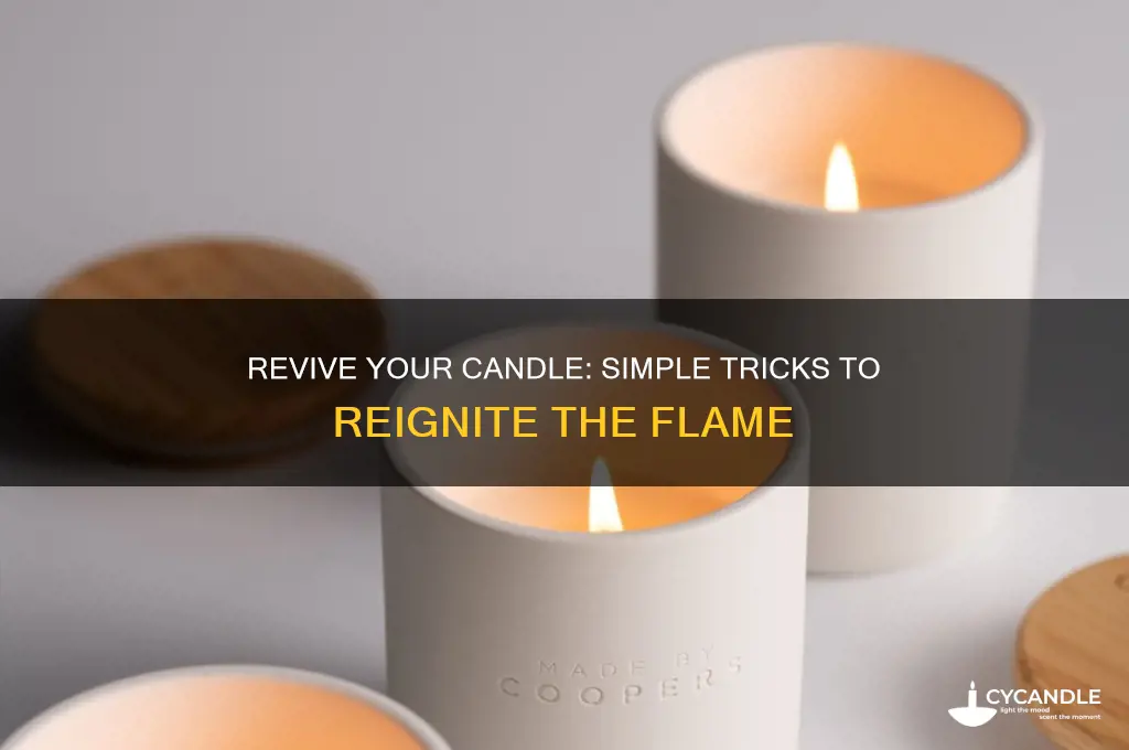 how to get a candle to light again