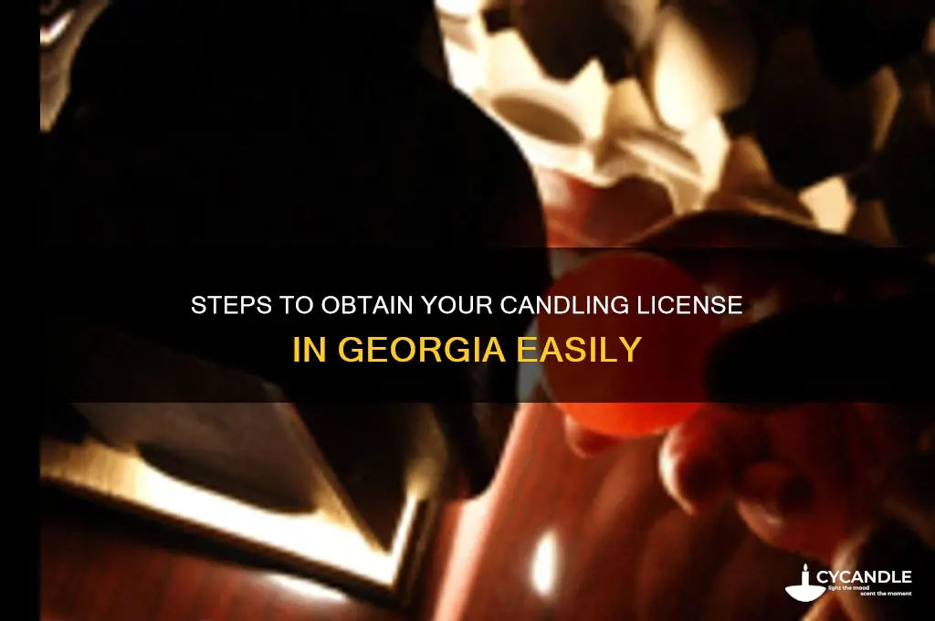 how to get a candling license in georgia