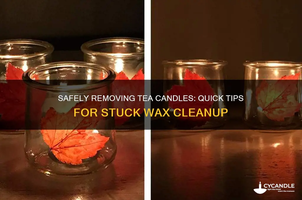 how to get a tea candle out of a candle
