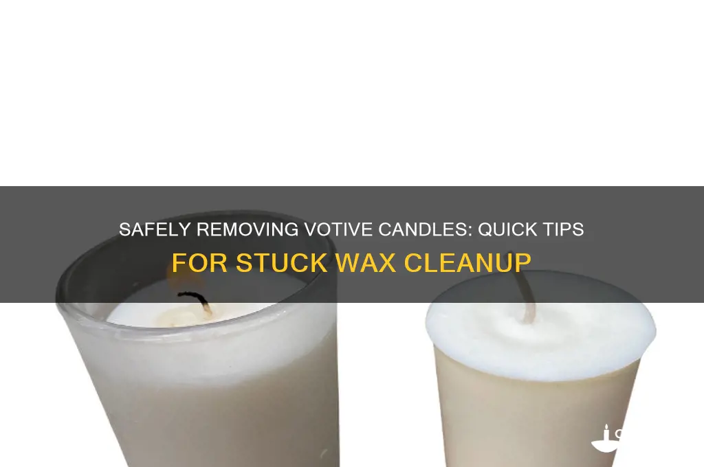 how to get a votive candle out