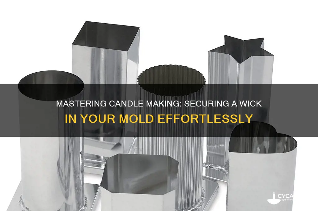 how to get a wick in a candle mold