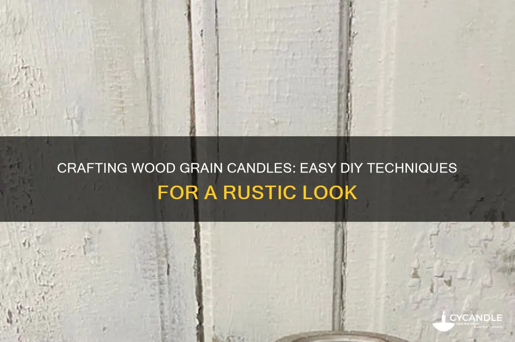 how to get a wood grain look in a candle