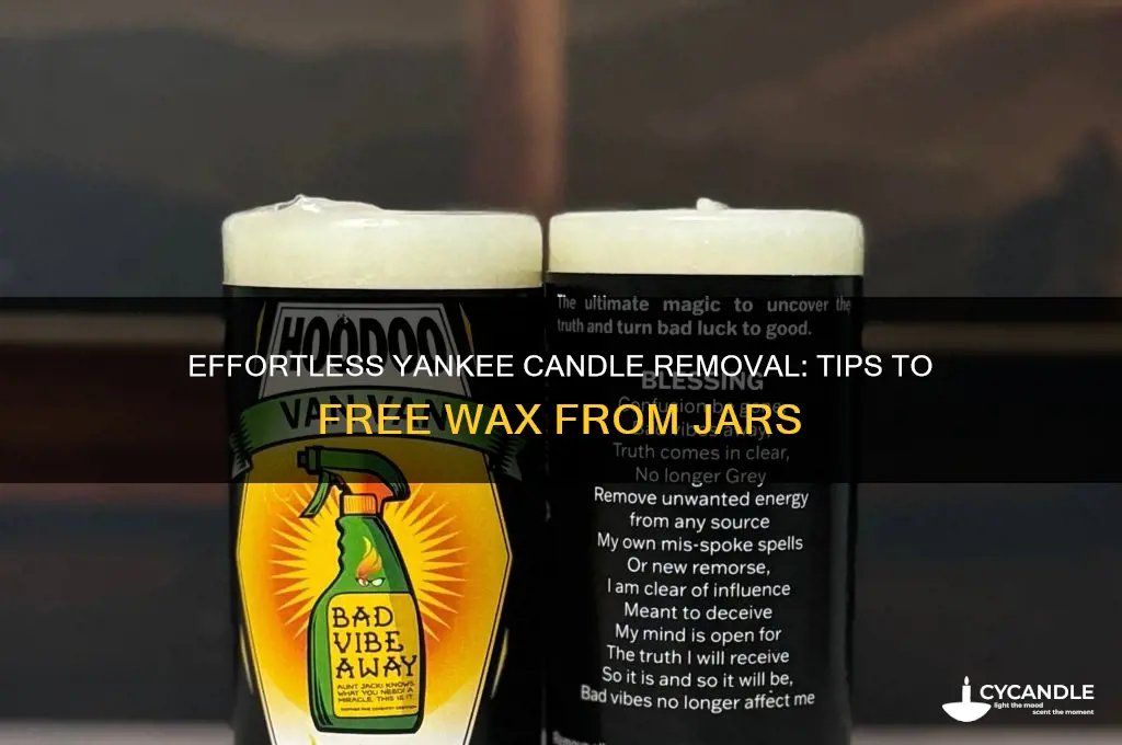 how to get a yankee candle out of jar