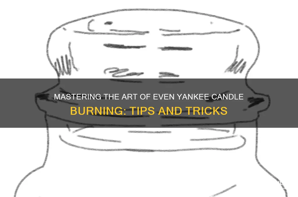 how to get a yankee candle to burn evenly