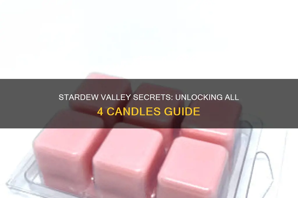 how to get all 4 candles in stardew