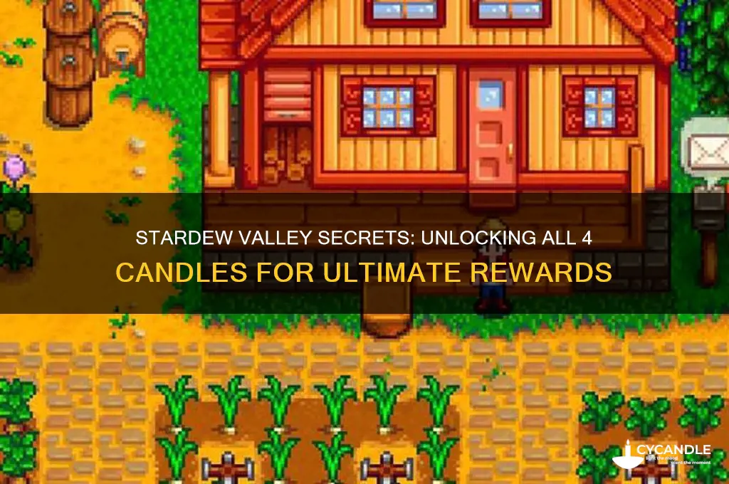 how to get all 4 candles stardew