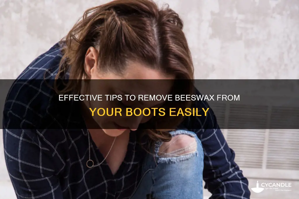 how to get beeswax off boots