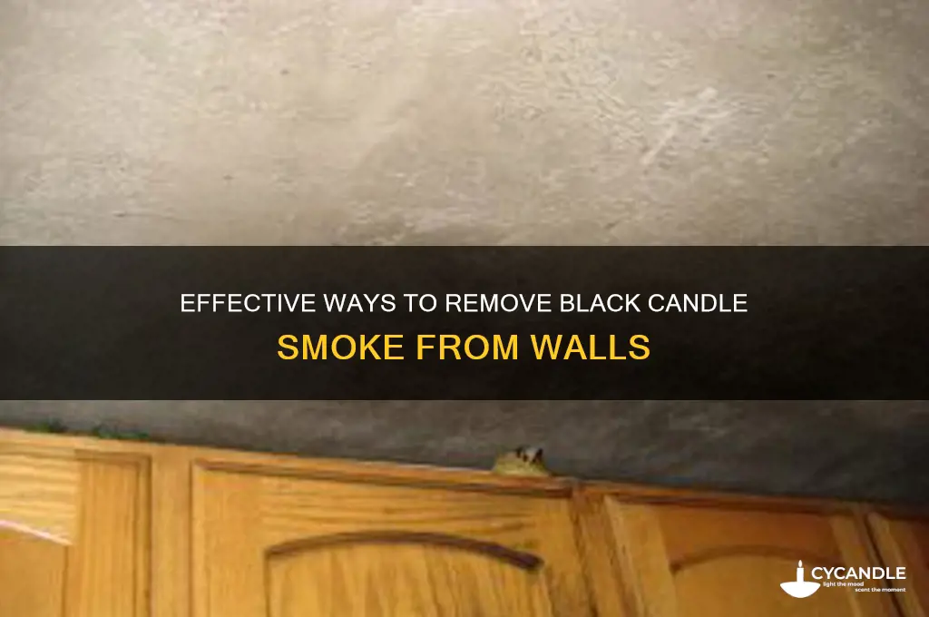 how to get black candle smoke off walls