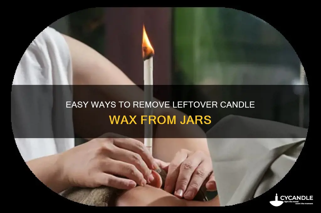 how to get bottom of candle out of jar