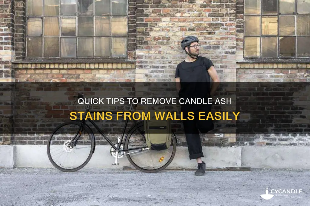 how to get candle ash off wall