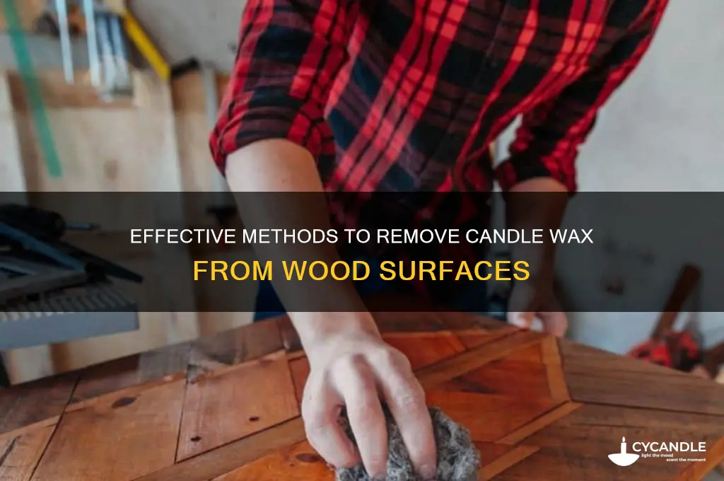 how to get candle burn off wood