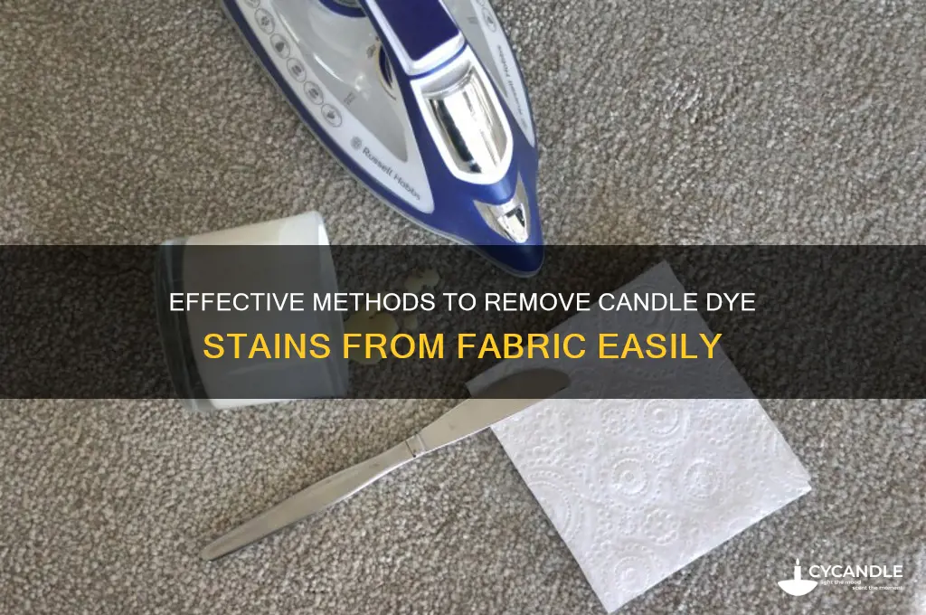 how to get candle dye out of fabric