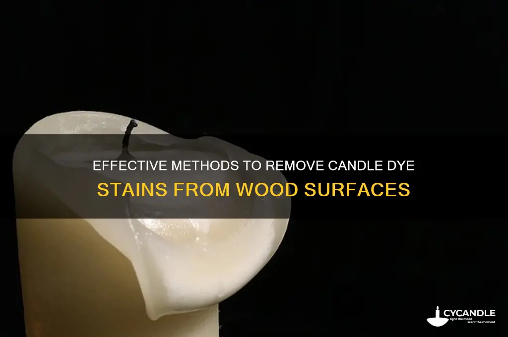 how to get candle dye out of wood