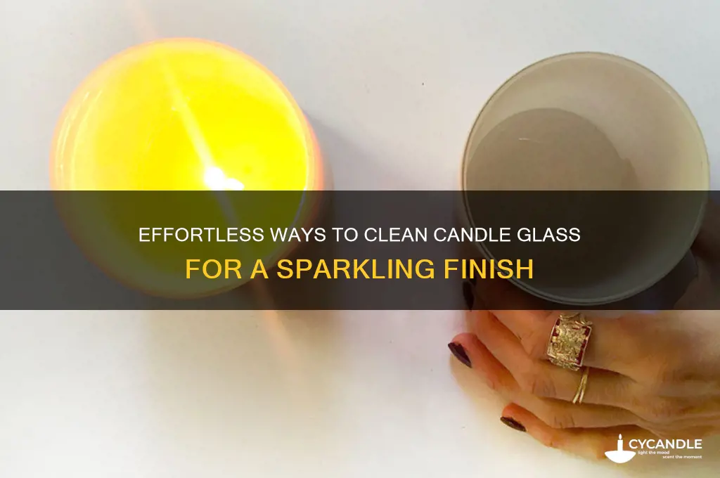 how to get candle glass clean