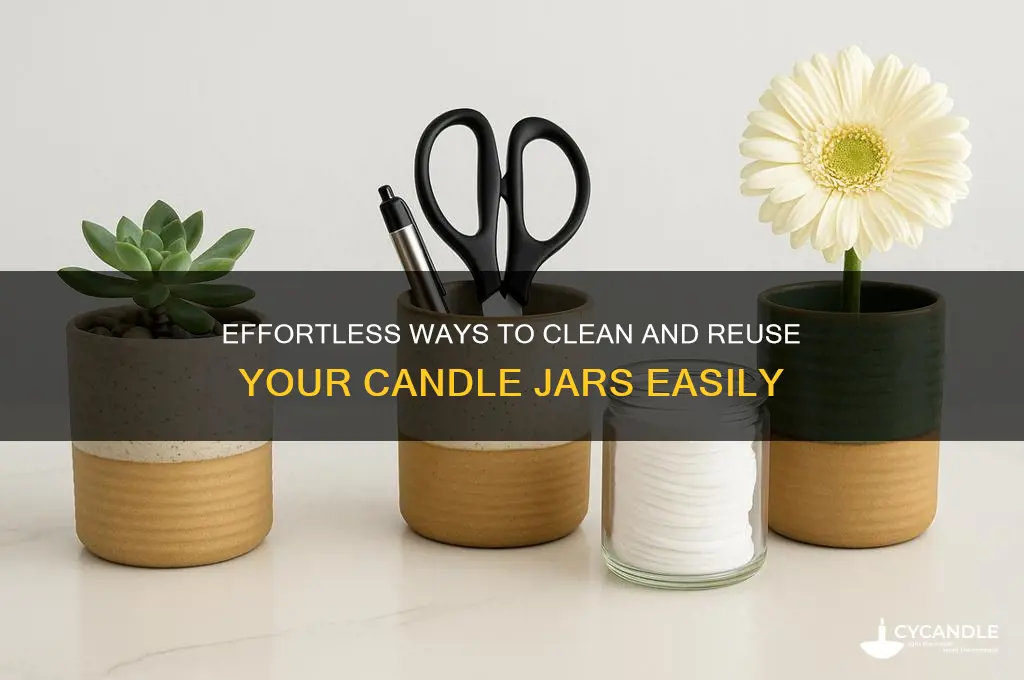 how to get candle jars clean