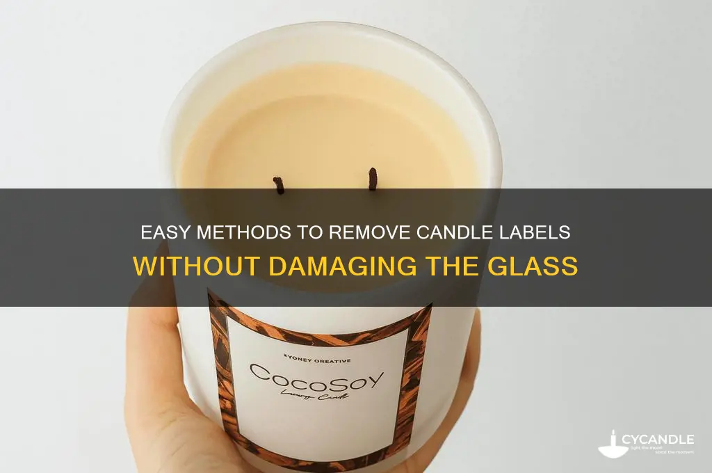 how to get candle labels off