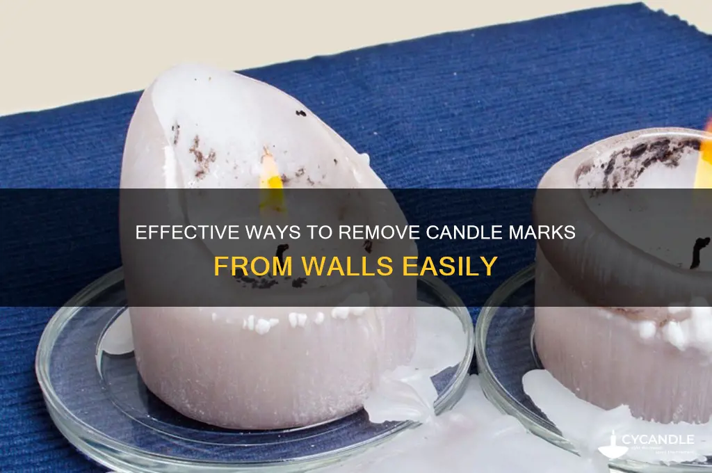 how to get candle marks off walls