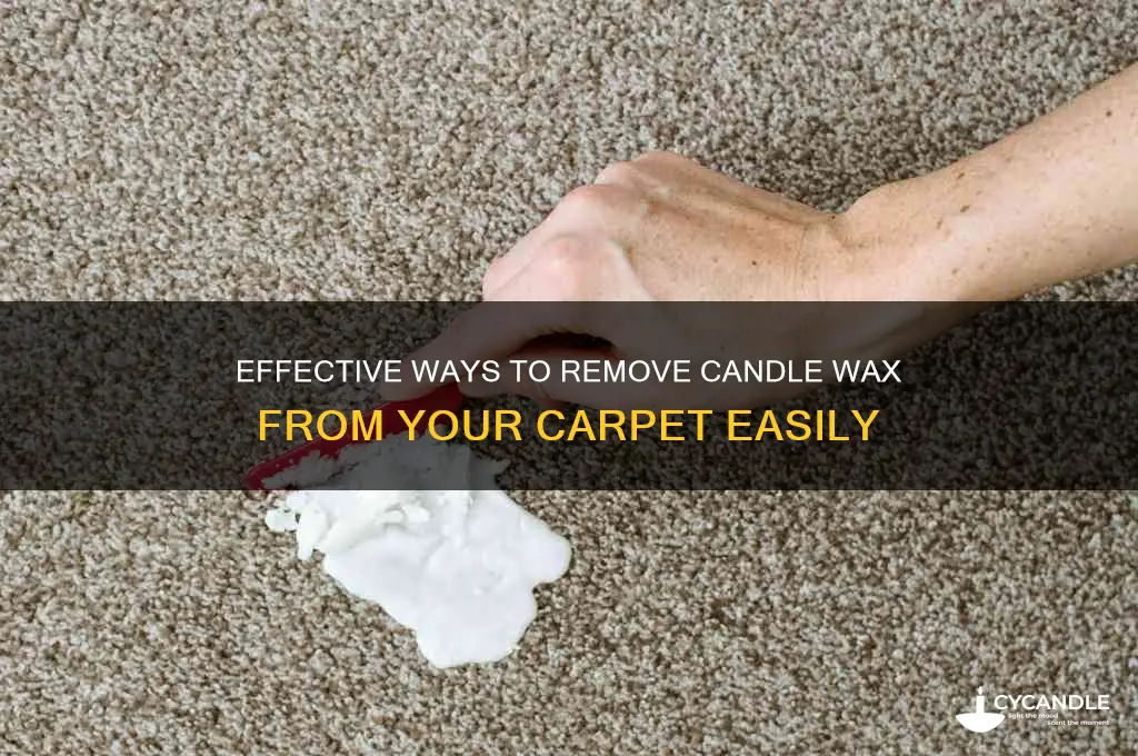 how to get candle off carpet